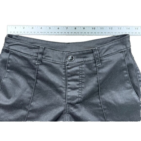 Rufskin Coal Waxed Denim Pants Men's 28X29 Black Straight Stretch SnapButton Fly - Picture 13 of 16